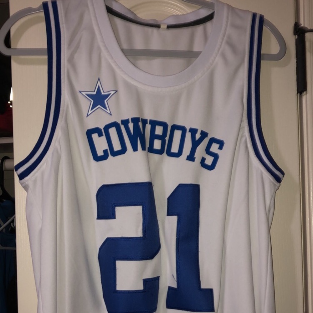 Dallas Cowboys Ezekiel Elliott basket ball jersey